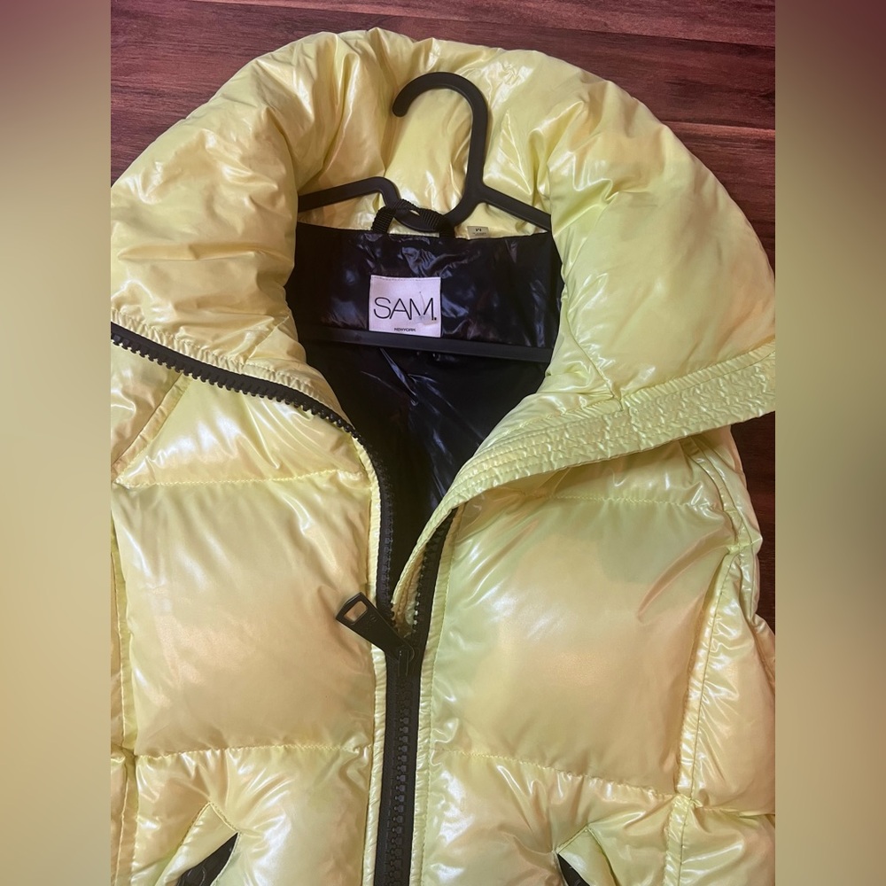 SAM. Women's Quilted Puffer Vest with High Collar - Picture 3 of 6